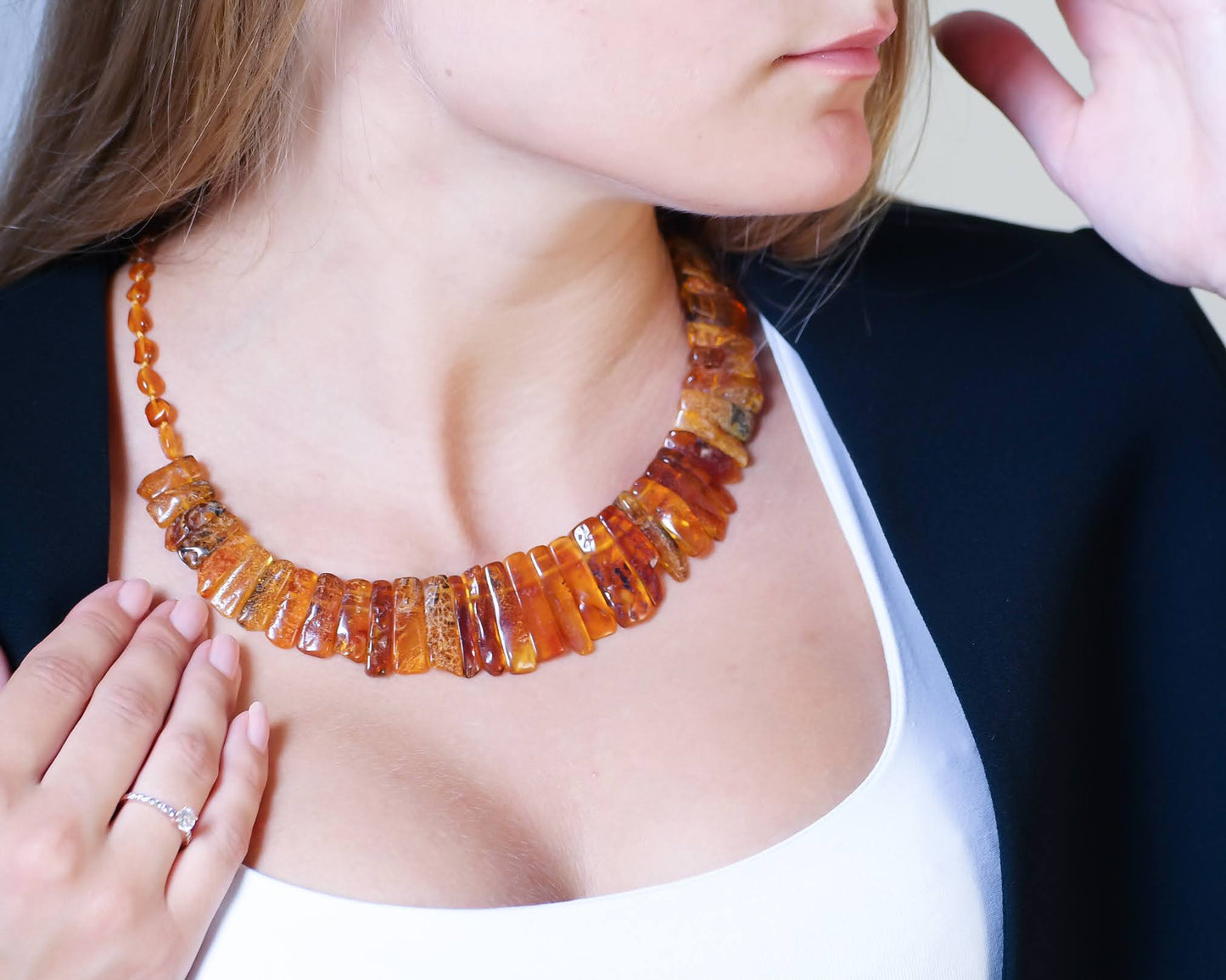 Baltic Amber Cleopatra Style Necklace