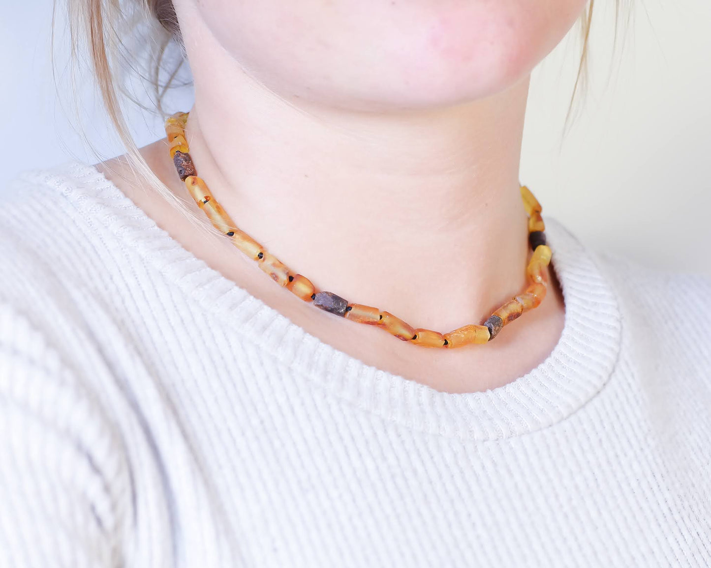 Yellow Amber Necklace