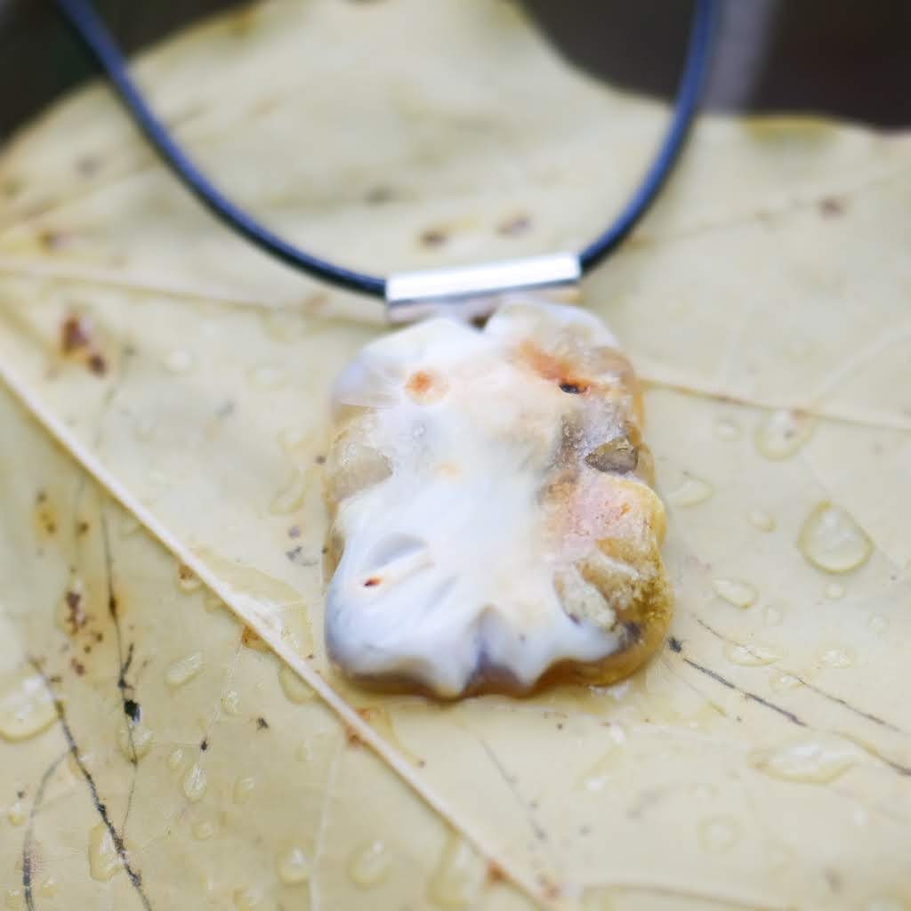 Pendant Made of Natural Baltic Amber Piece