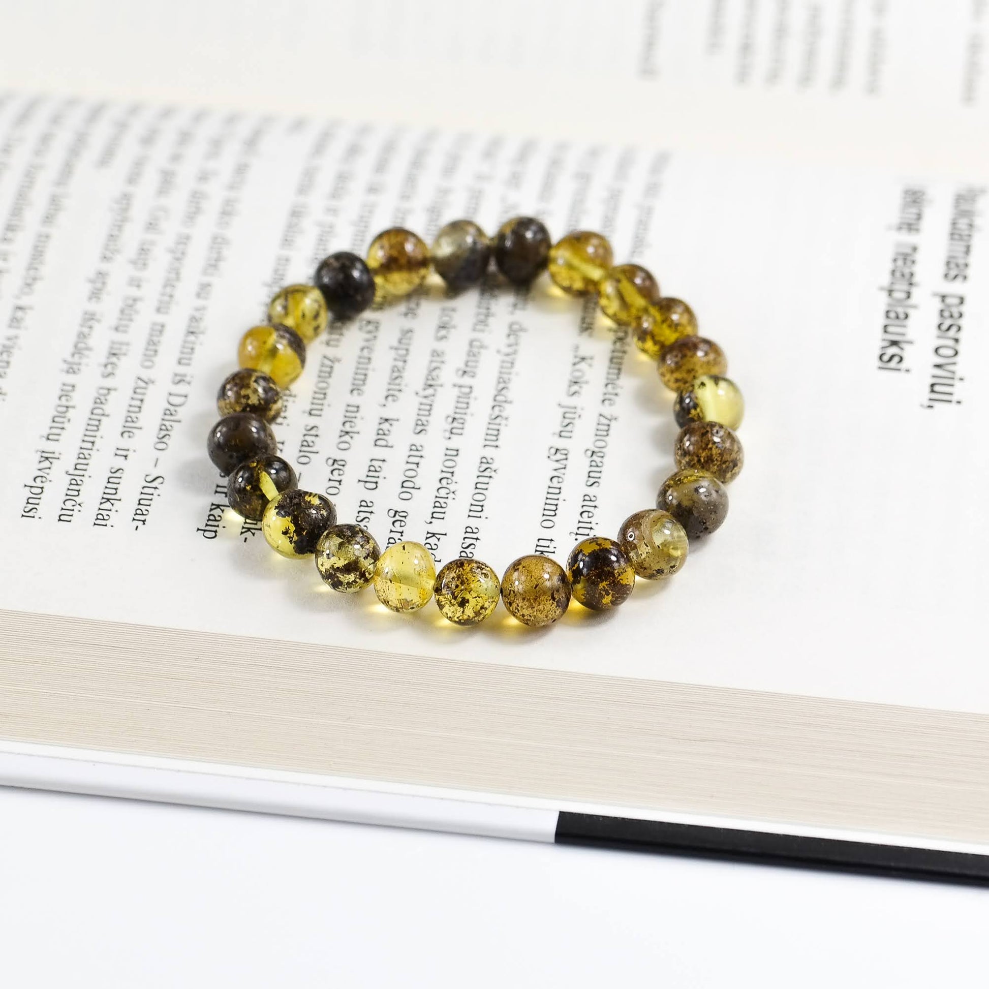 Green Baltic Amber Bracelet