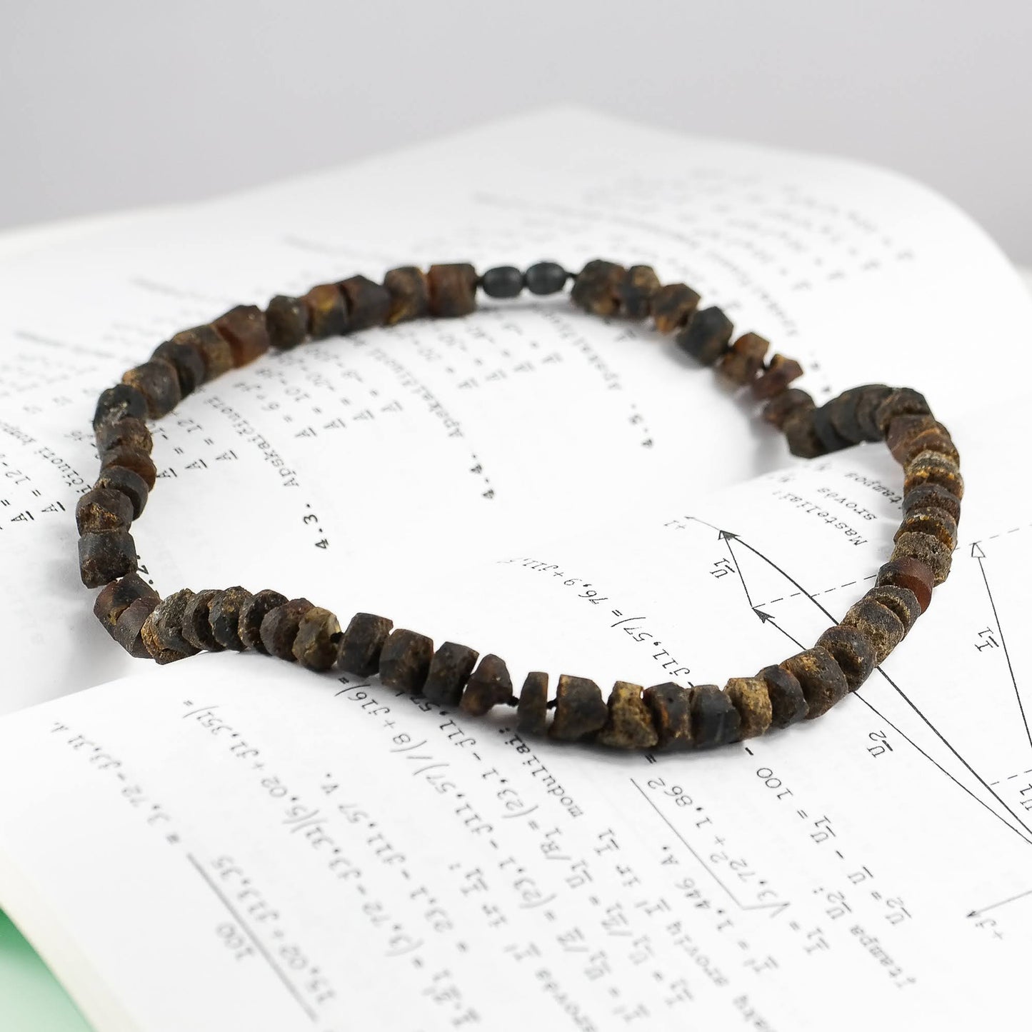 Tube Bead Baltic Amber Necklace