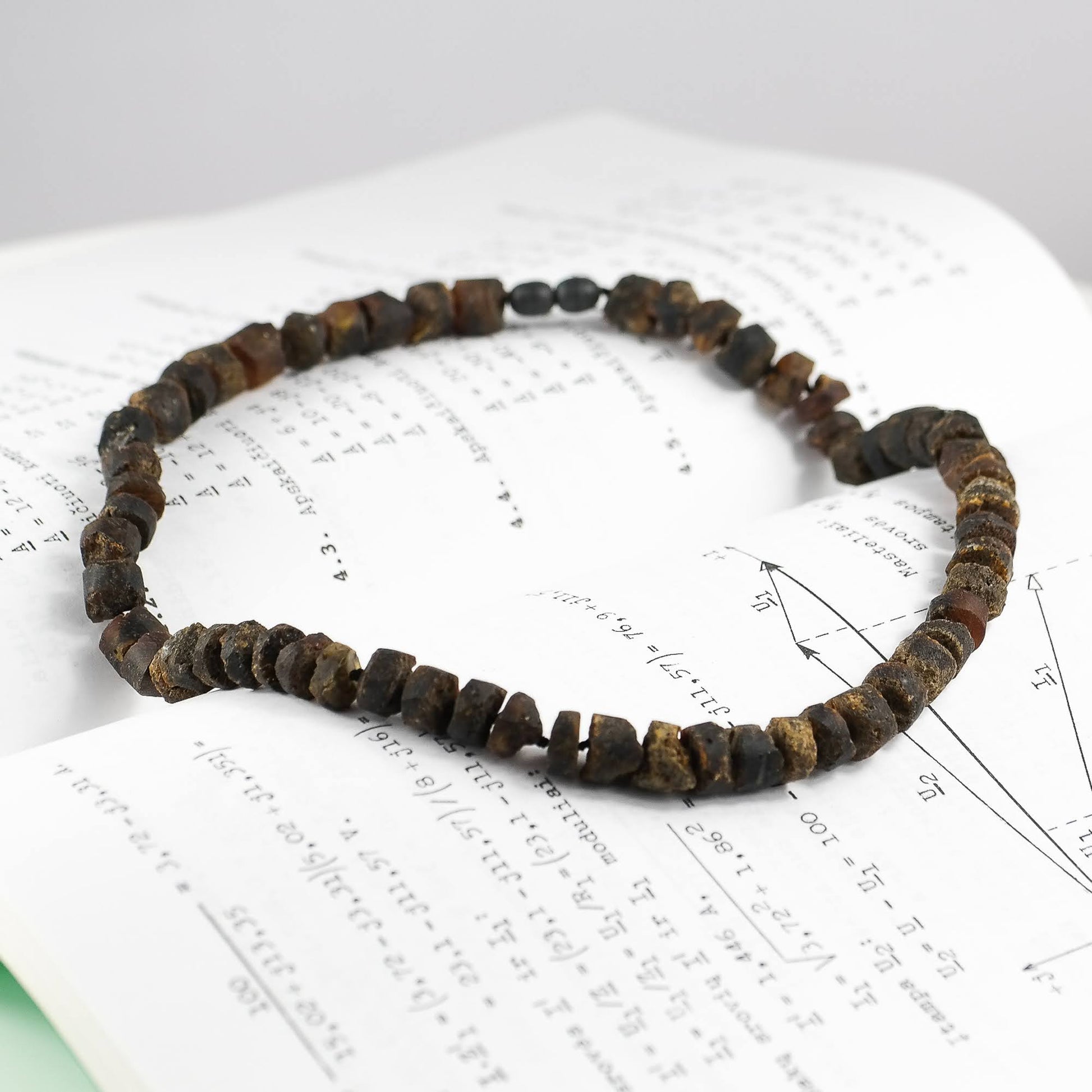 Tube Bead Baltic Amber Necklace