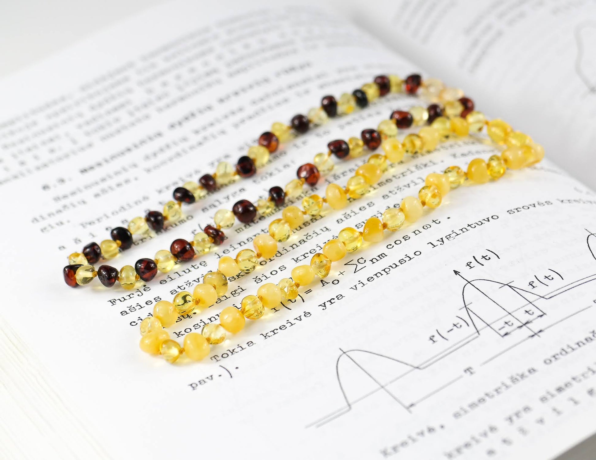 Baroque Bead Amber Necklace