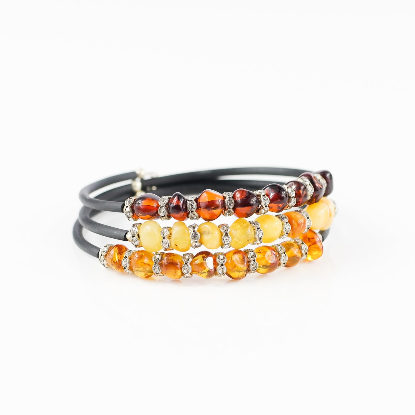 Twisted Amber Bracelet