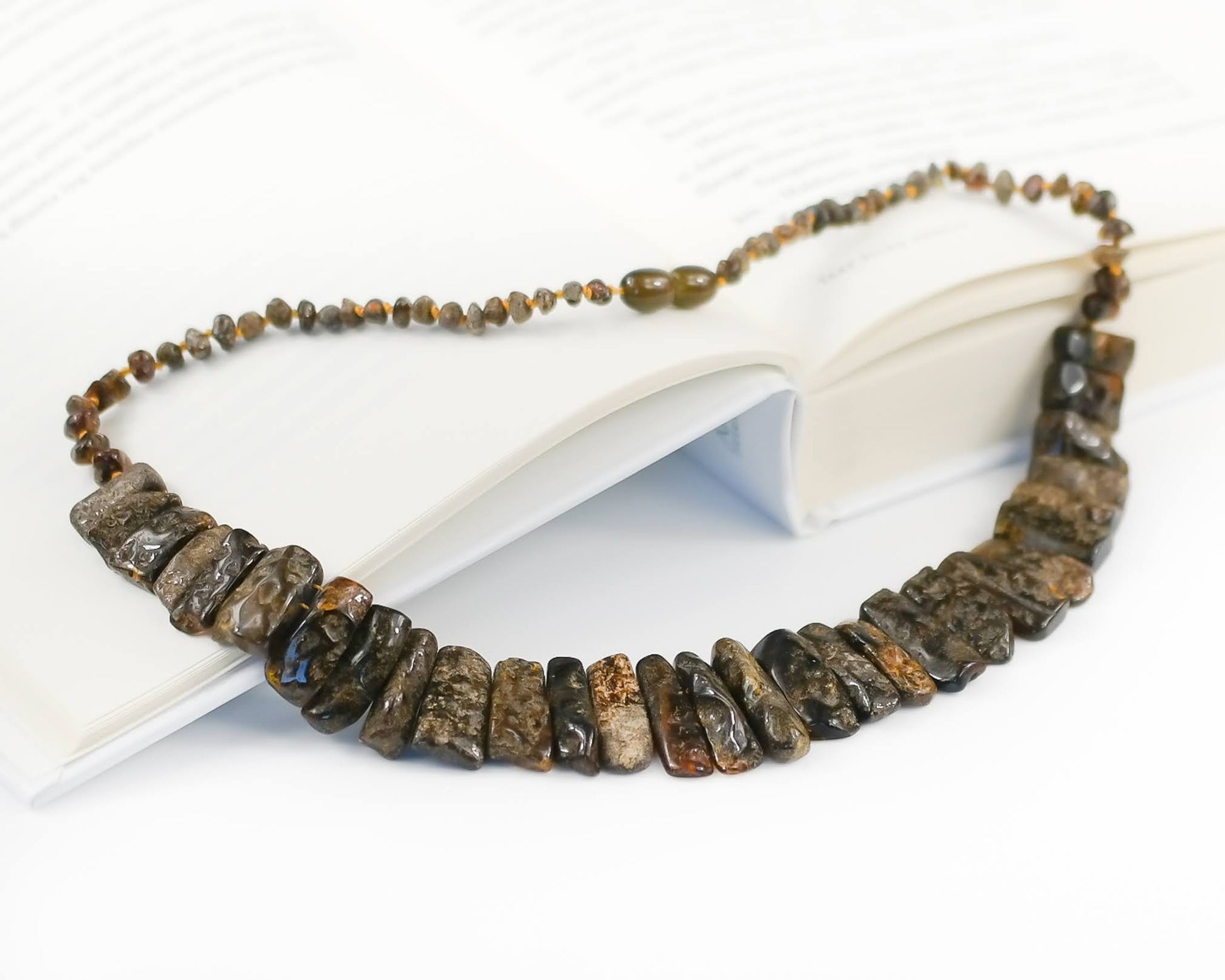 Dark Baltic Amber Collier