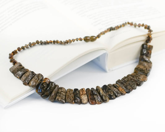 Dark Baltic Amber Collier