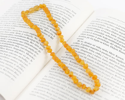 Baltic Amber Raw Honey Necklace