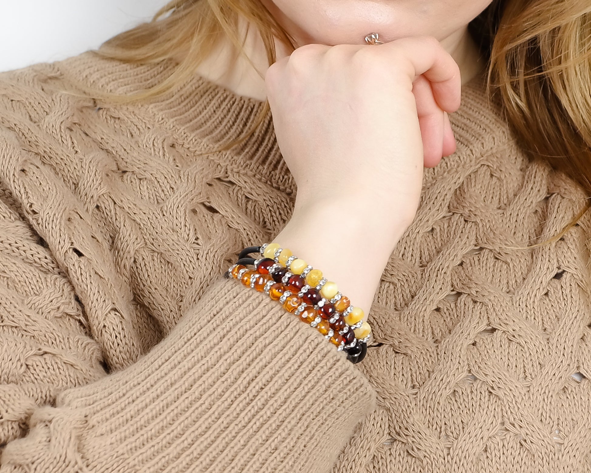Multicolor Amber Bracelet