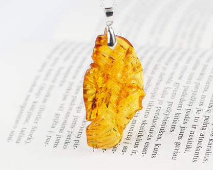 Baltic Amber Fish Carving