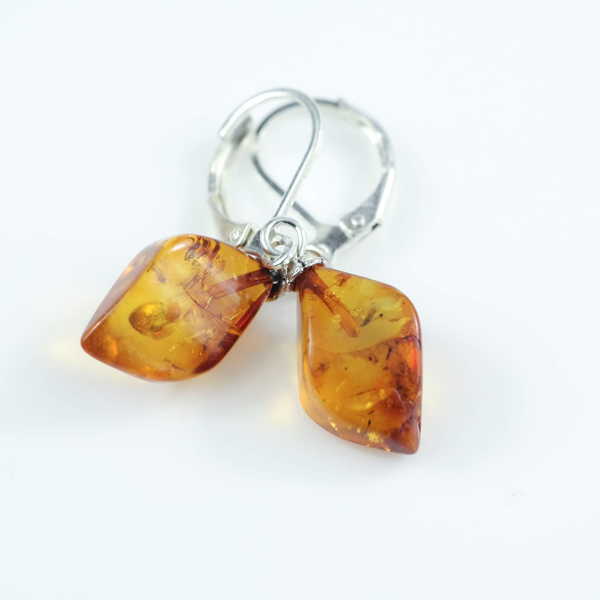 Balti Amber Dangle Earrings