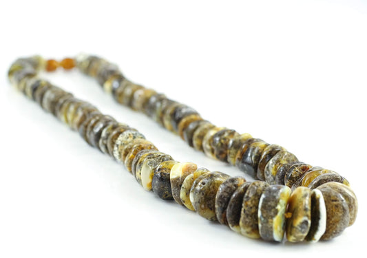Grey Amber Necklace