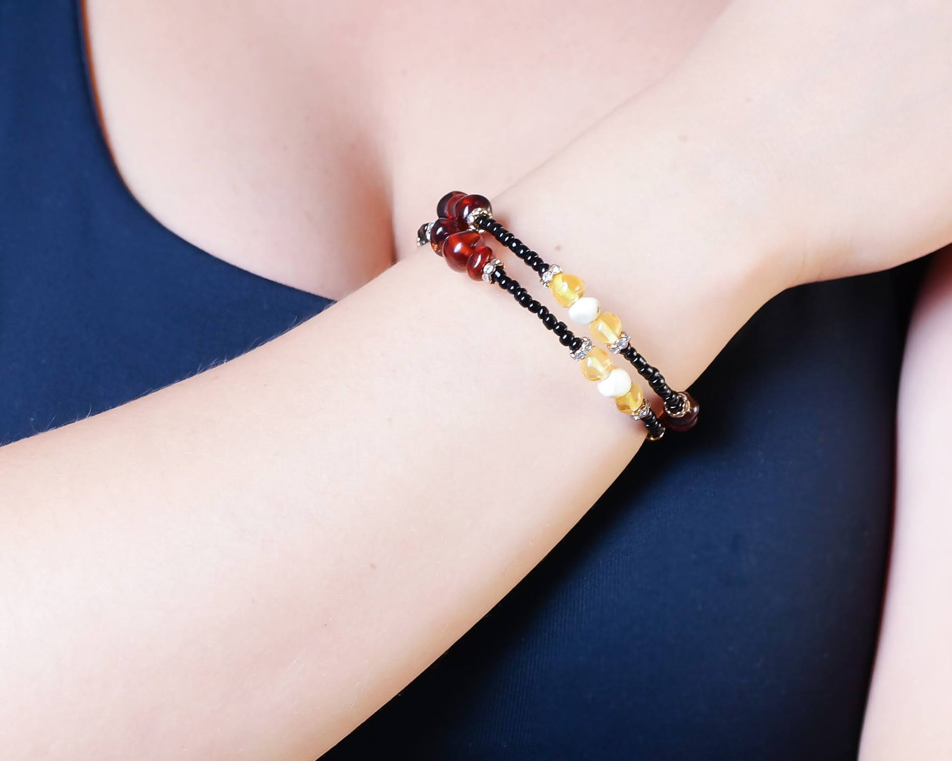 Double Amber Bracelet