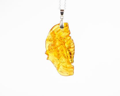 Baltic Amber Carving Of Fish