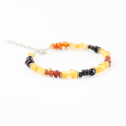 Amber Bracelet On Wire