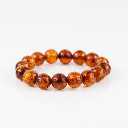 Round Bead Amber Bracelet