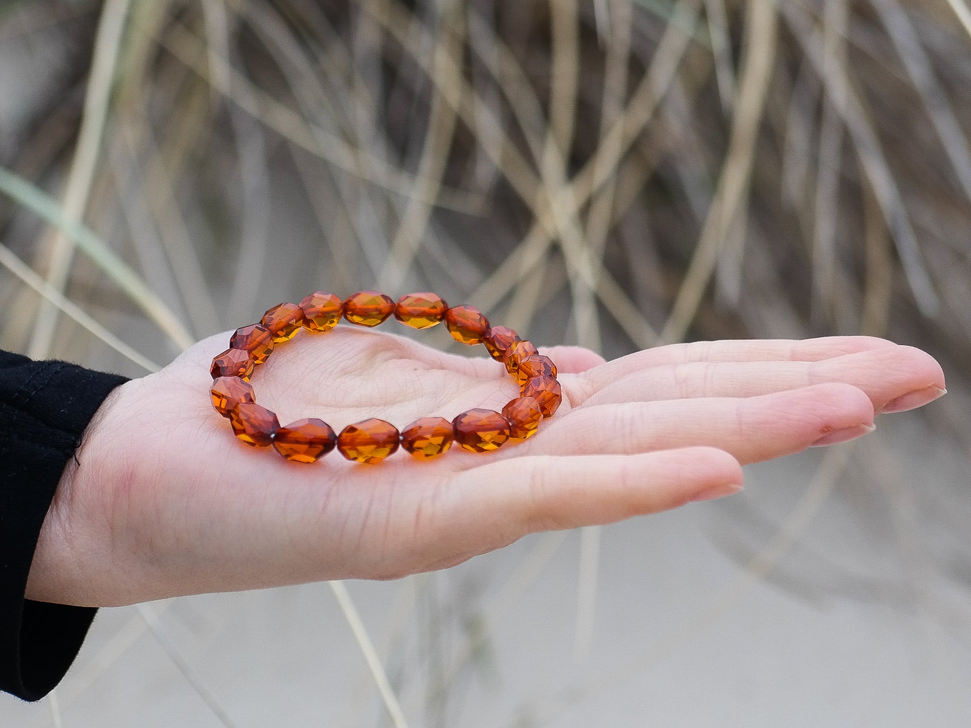 Cognac Baltic Amber Bracelet