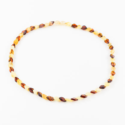 Baltic Amber Teardrop Bead Necklace