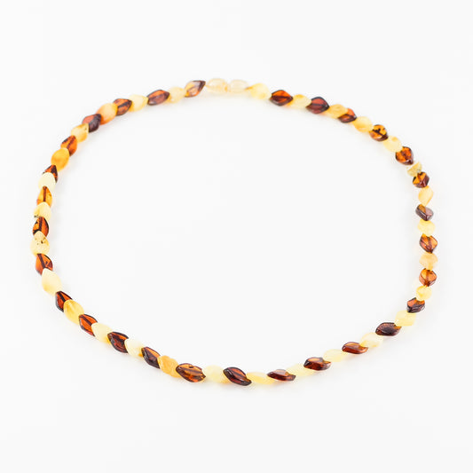 Baltic Amber Teardrop Bead Necklace