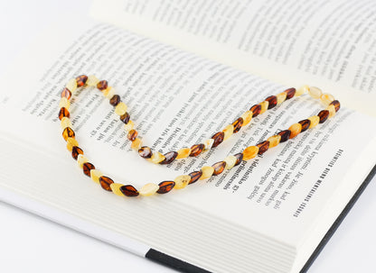Baltic Amber Teardrop Bead Necklace
