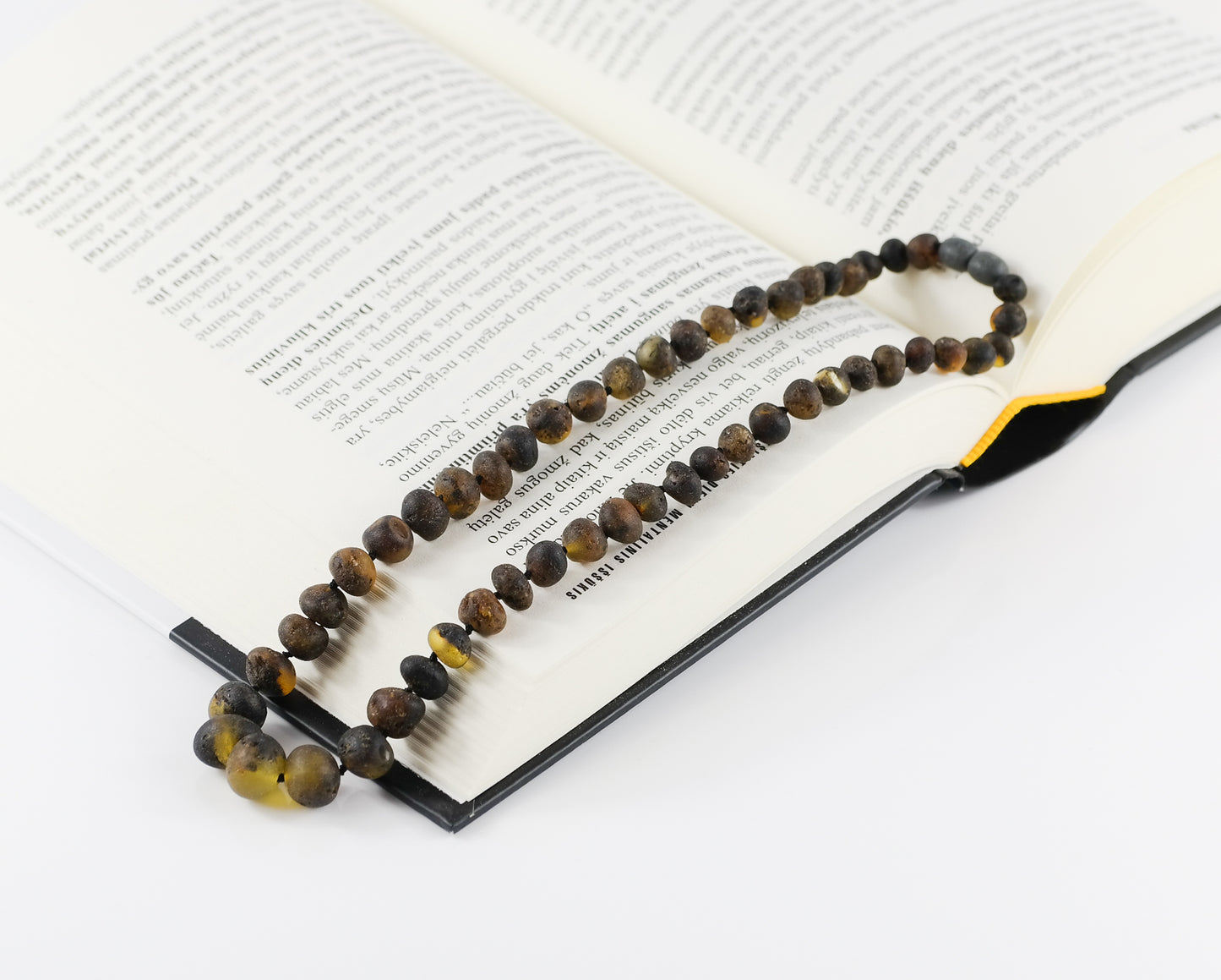 Raw Amber Baroque Bead Necklace