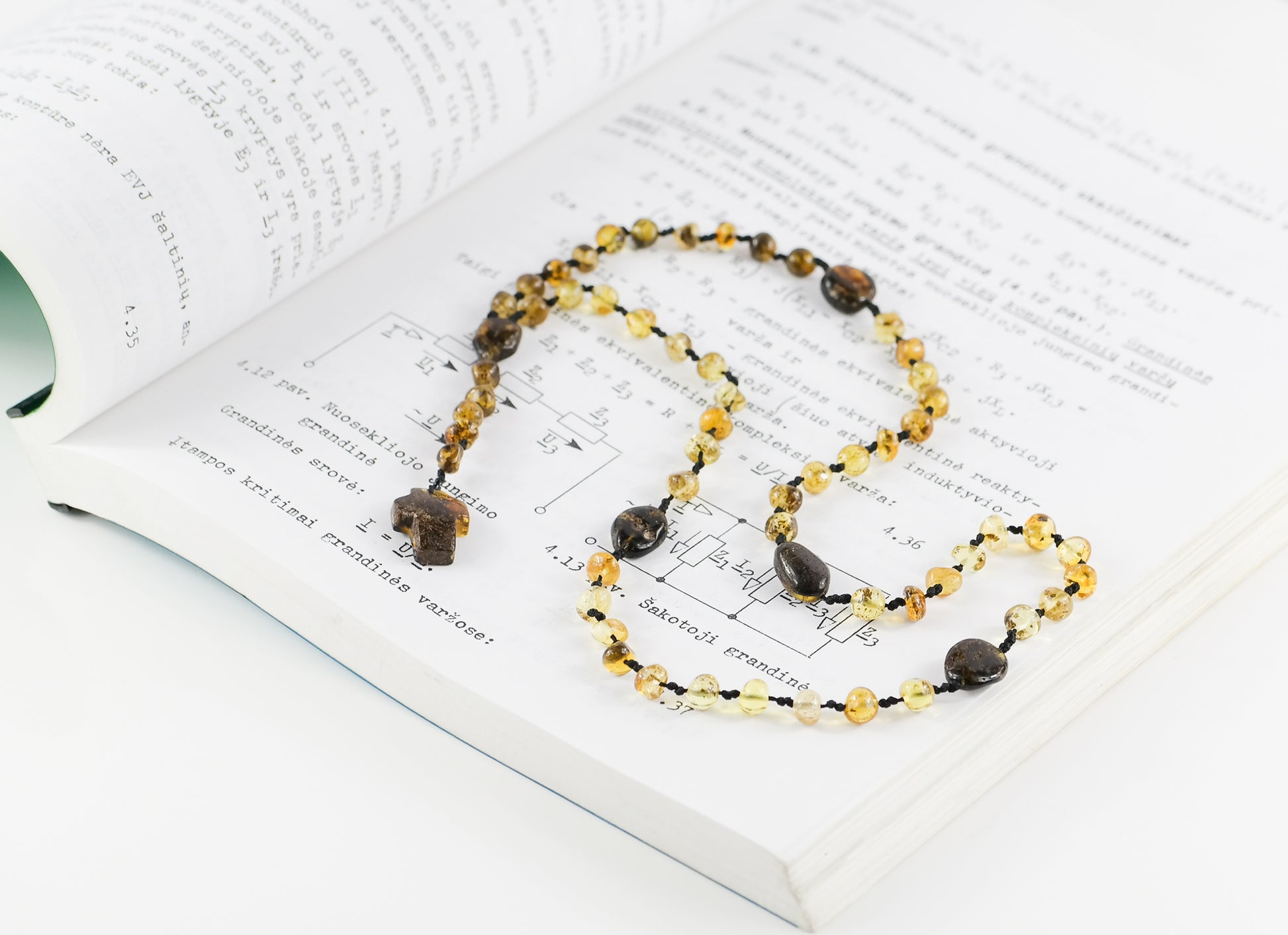 Beaded Amber Rosary