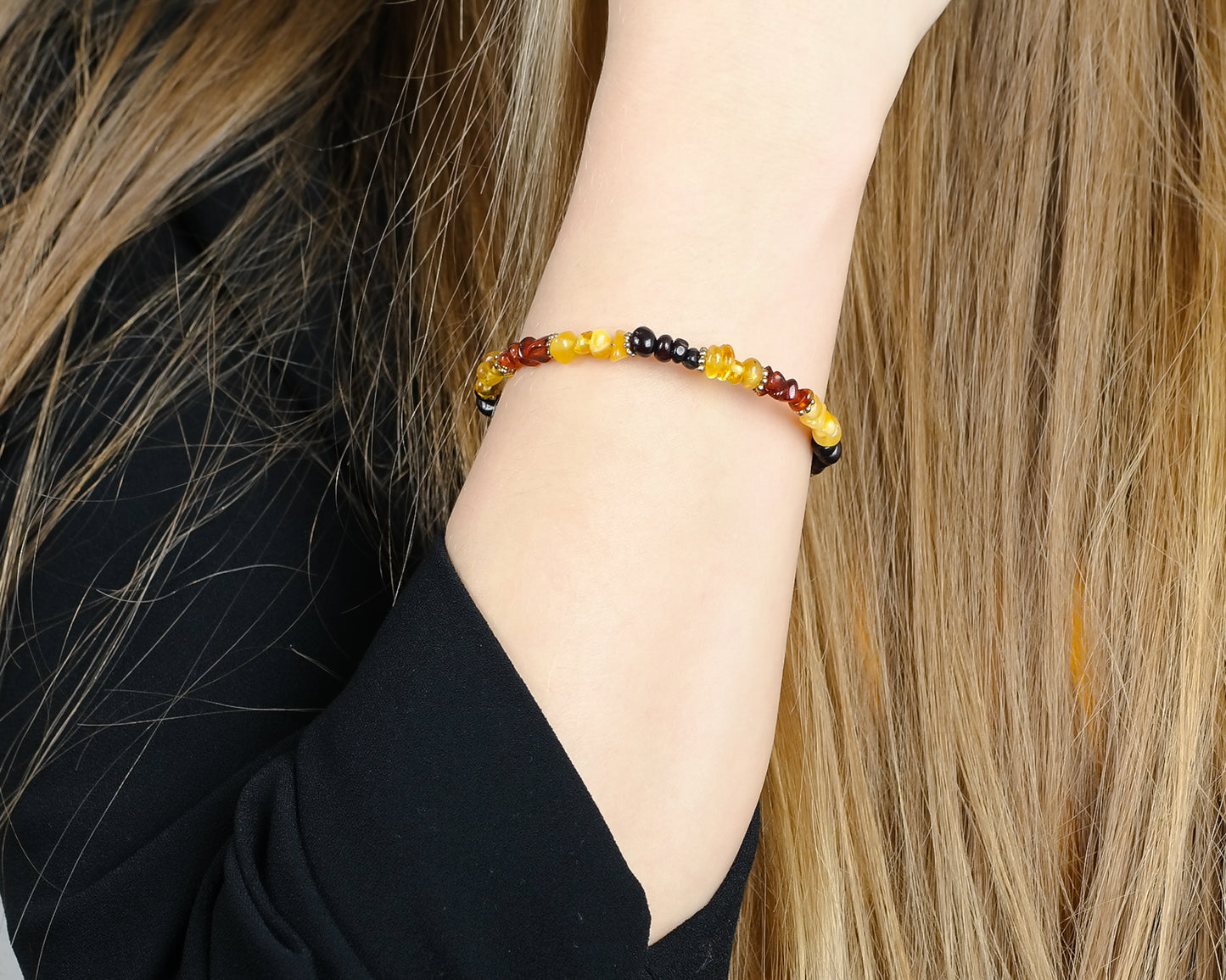 Adjustable Amber Bracelet