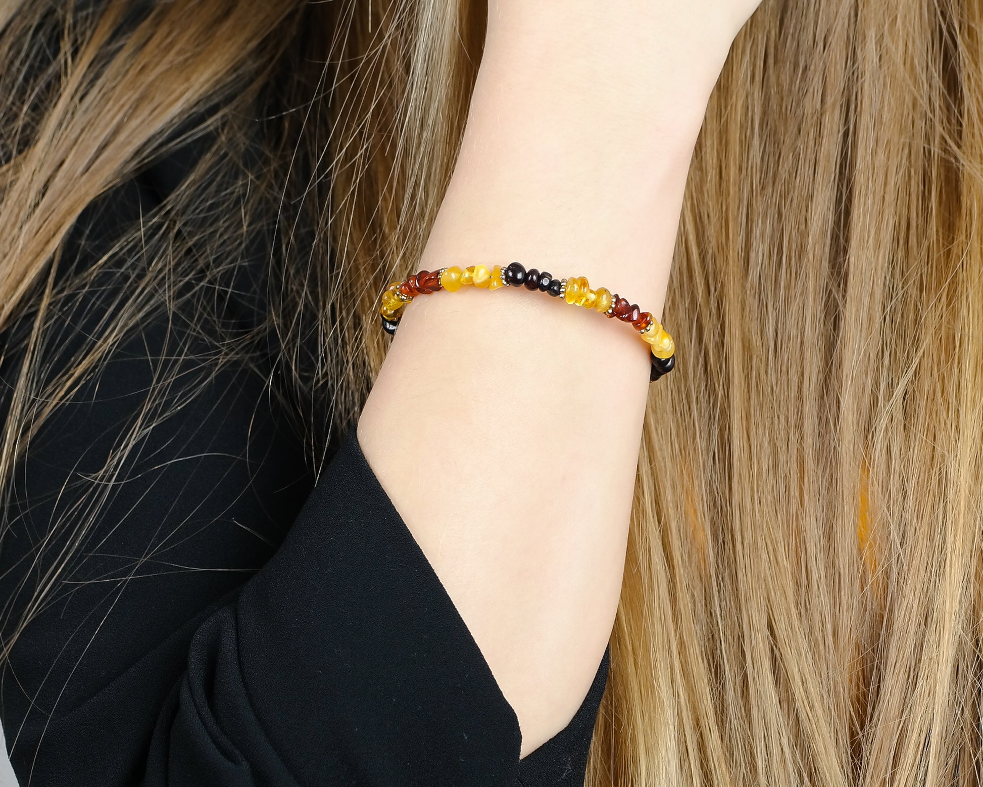 Adjustable Amber Bracelet