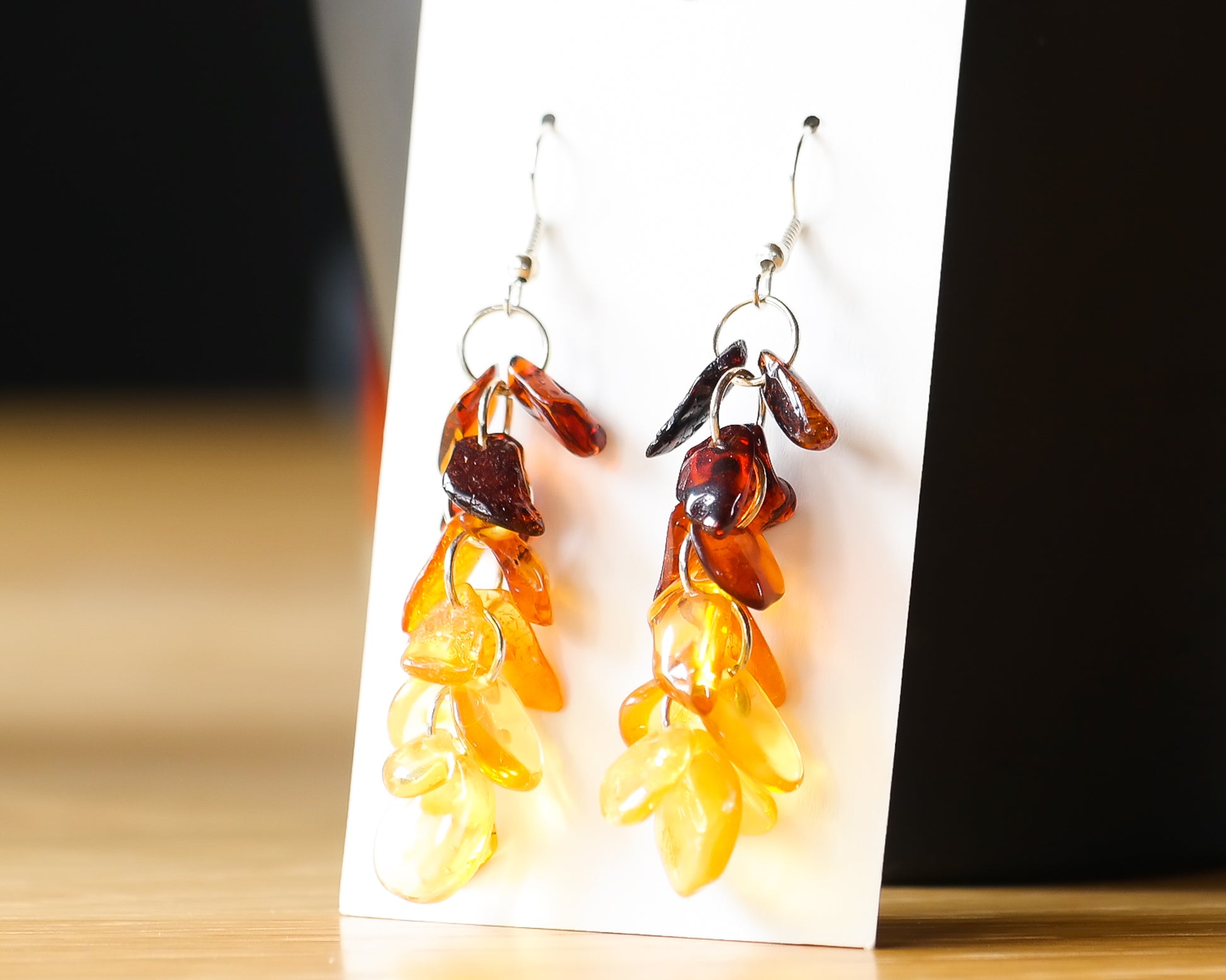 Baltic Amber Dangle Earrings