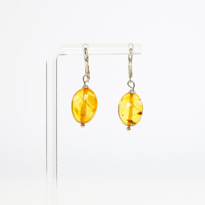 Yellow Baltic Amber Earrings