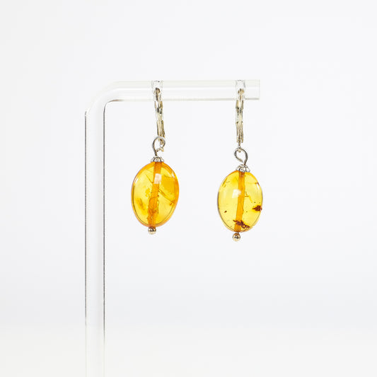 Yellow Baltic Amber Earrings