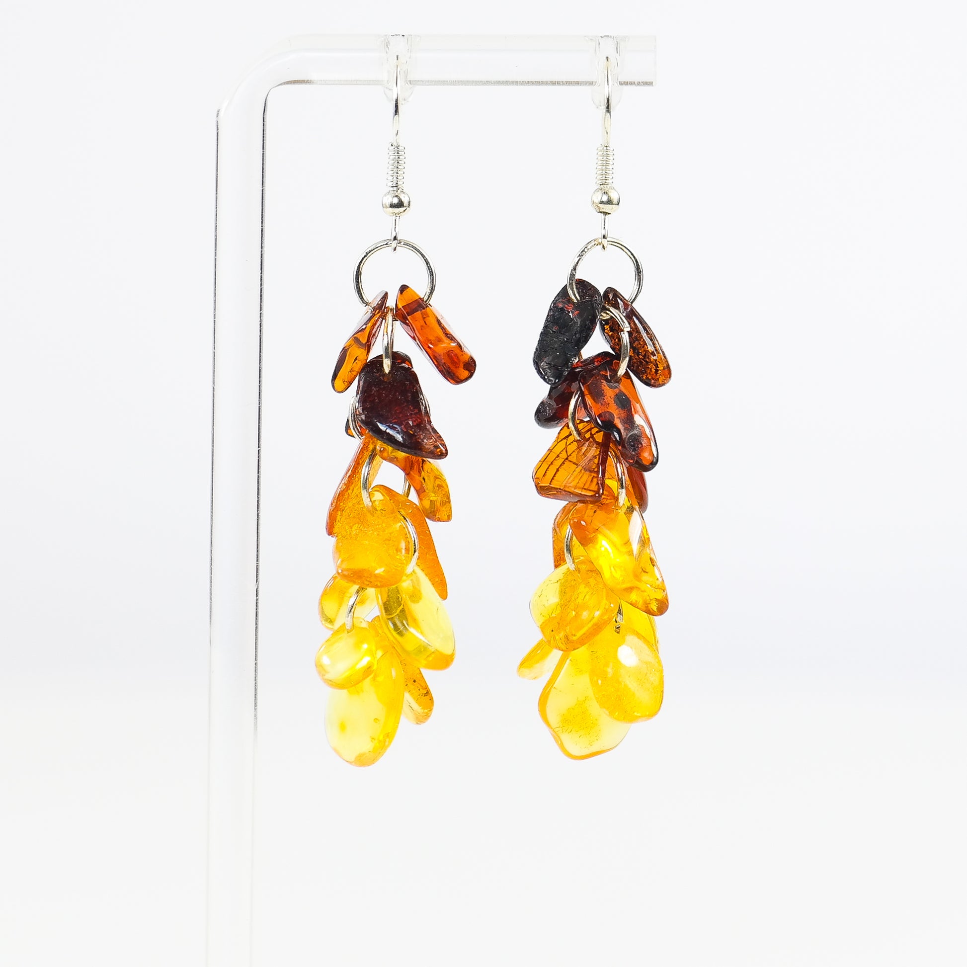 Baltic Amber Earrings Grapes