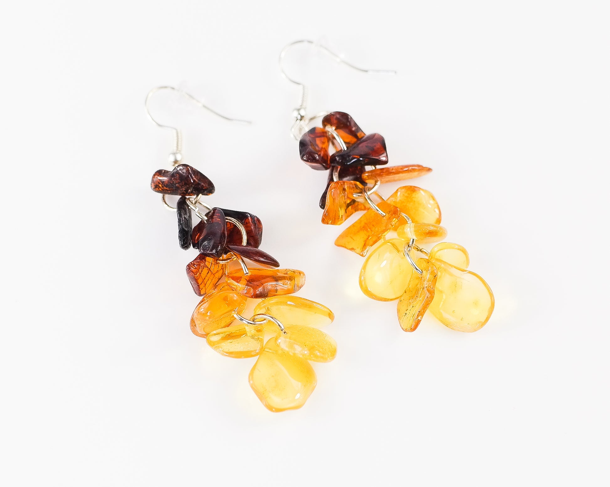 Baltic Amber Earrings Rainbow
