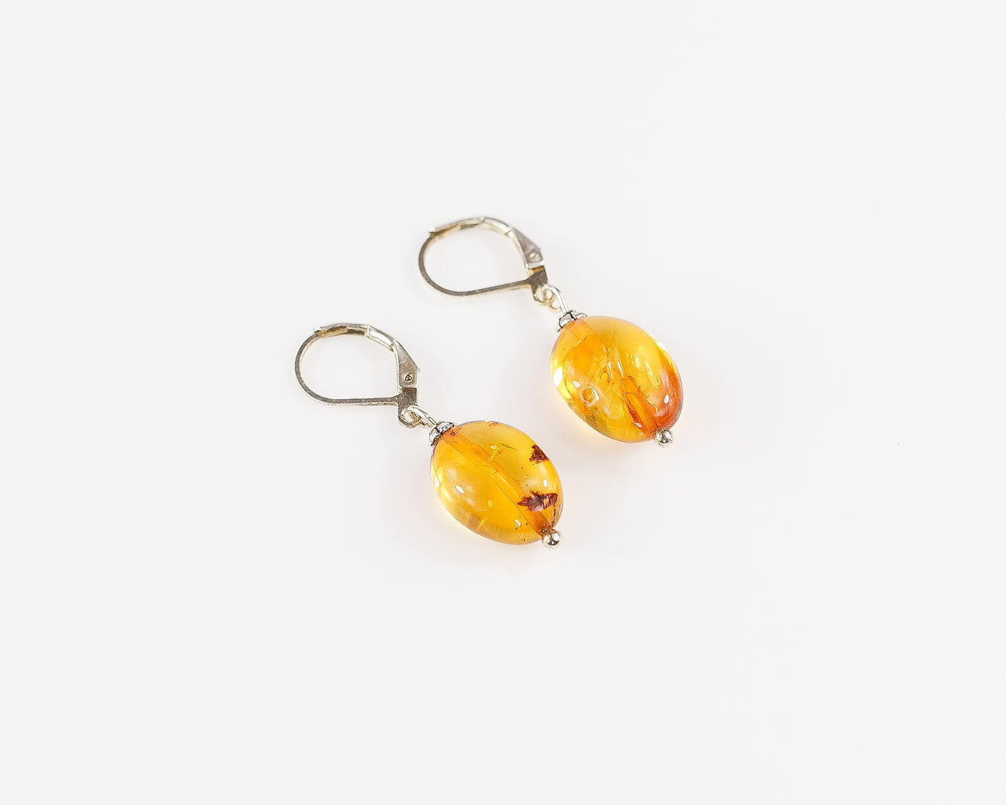 Transparent Baltic Amber Earrings