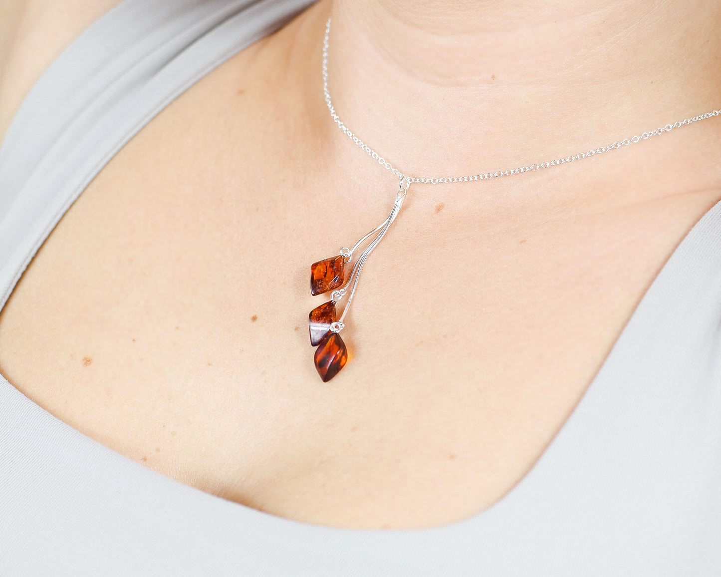 amber pendant