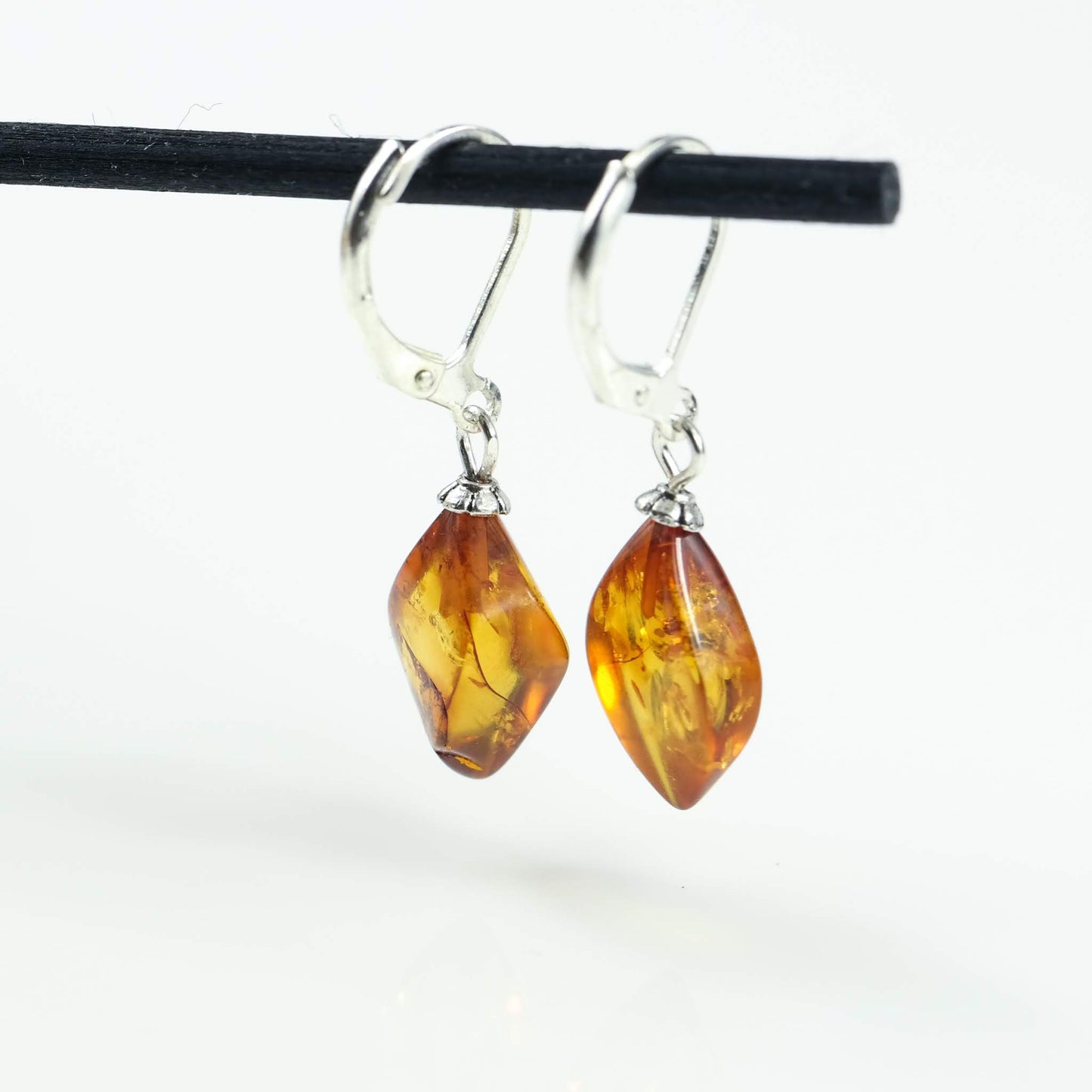 Baltic Amber Teardrop Earrings