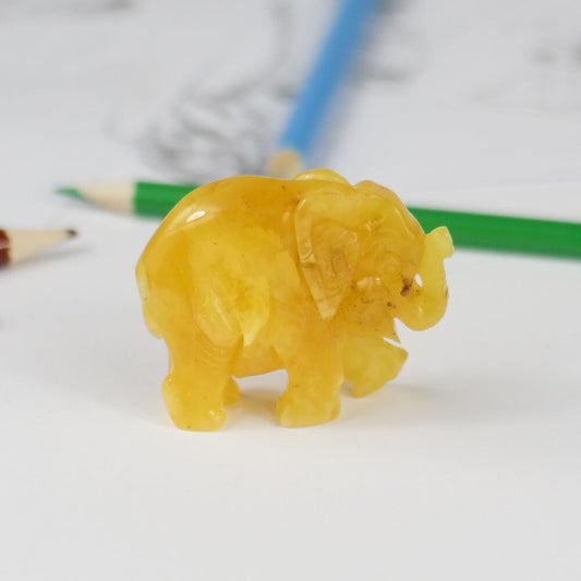 Baltic Amber Figurine Elephant