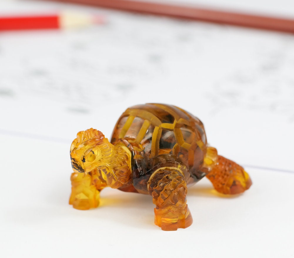 Turtle Amber Statue