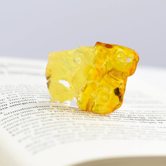Amber Amulet Lion