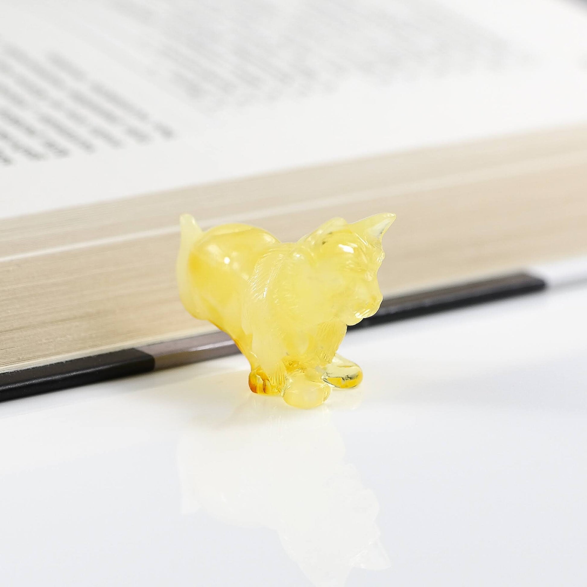 Baltic Amber Figurine Cat