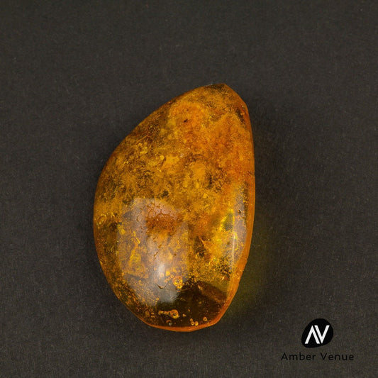 Old Amber Lapel Pin